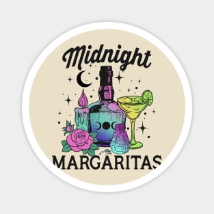 Midnight Margaritas Witch Halloween Magnet